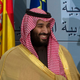 Crown Prince Mohammed bin Salman at a signing ceremony in Madrid.